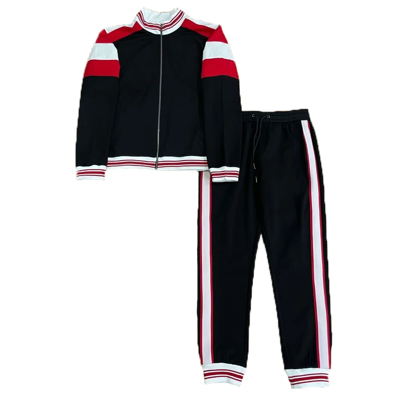 

2023 European Men's Winter New High Quality Casual Two-Piece Sports Long Sleeve Zipper Set