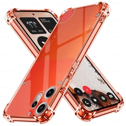 Clear Crystal Shockproof Silicone Soft Case - Transparent Back Cover for CMF Phone 2 Pro (Transparent)