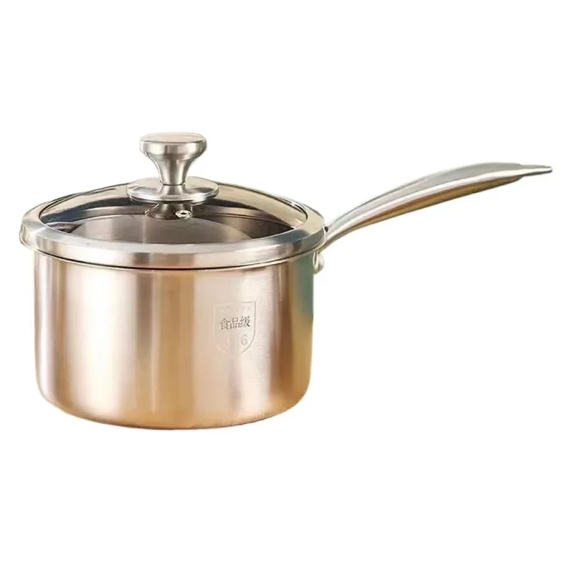 Stainless Steel Soup Pot 316 with Steamer for Baby Food Cooking and Milk Boiling