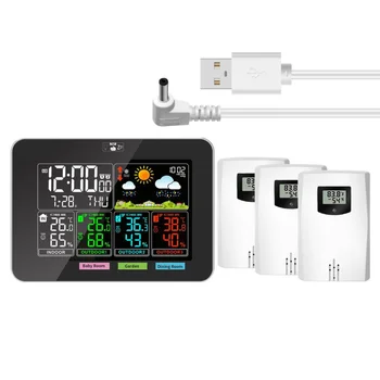 Weather station with three sensors providing reliable data for weather forecasting and environmental awareness