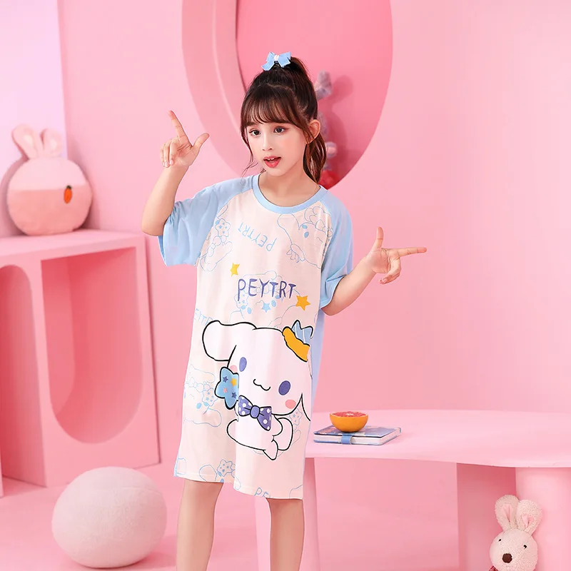 Kawaii Sanrio My Melody Kids Pajamas Sets Cartoon Cinnamoroll Girls Home  Clothing Anime Kuromi Boys Sleepwear Children Clothing 