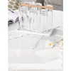 Household Glass Wooden Rack Water Storage Drying Rack Tea Cups Drain Shelf Desktop Cups Organizing Rod Kitchen Accessories 2