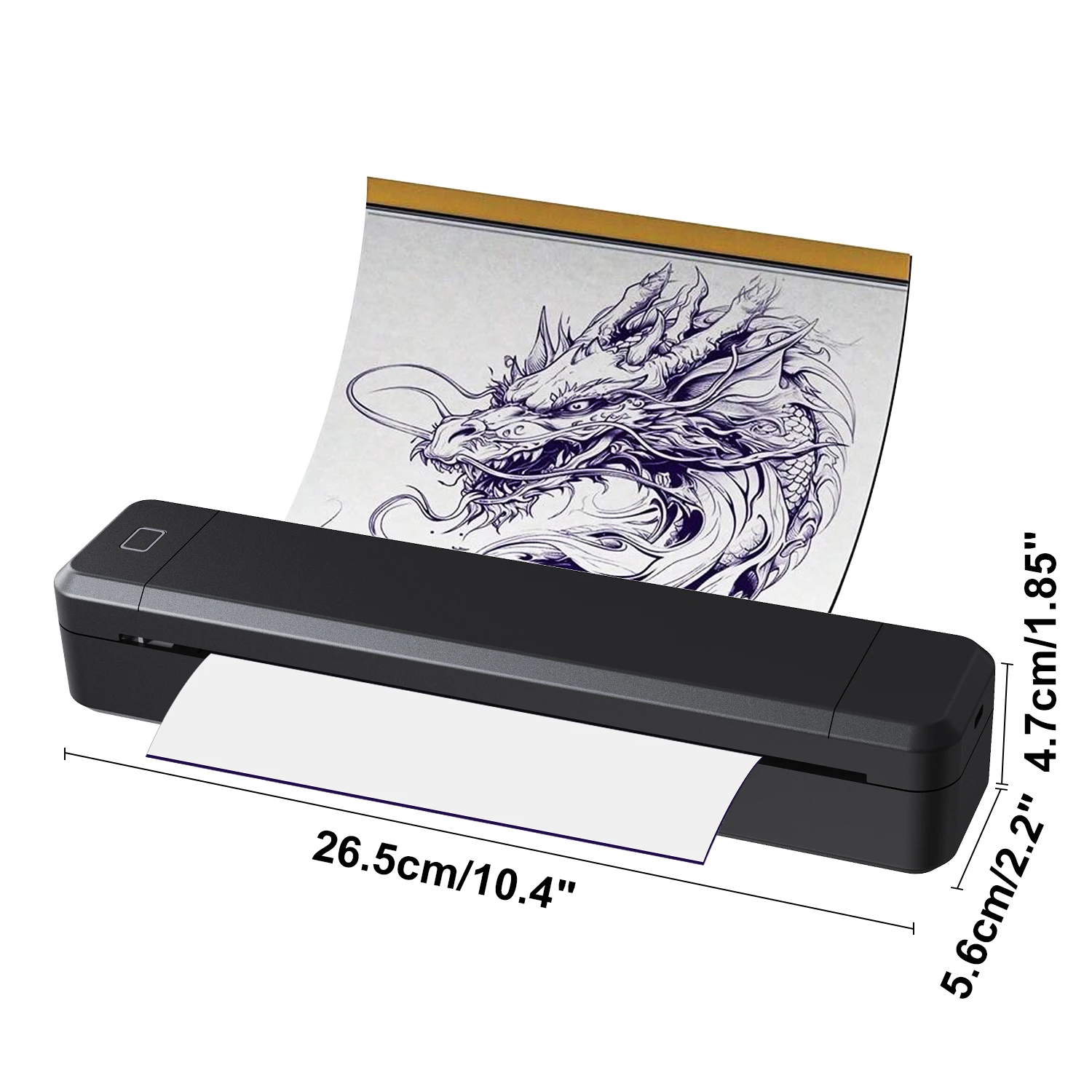 Portable Printer Thermal Printer Bluetooth-compatible A4 Inkless Document Printing Machine Paper Roll for Office Work Home - 6