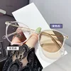 Women Trendy Photochromic Myopia Glasses Anti Blue Light Short Sighted Eyewear Finished Round Sunglasses Goggle Diopter 0~-4.0 5