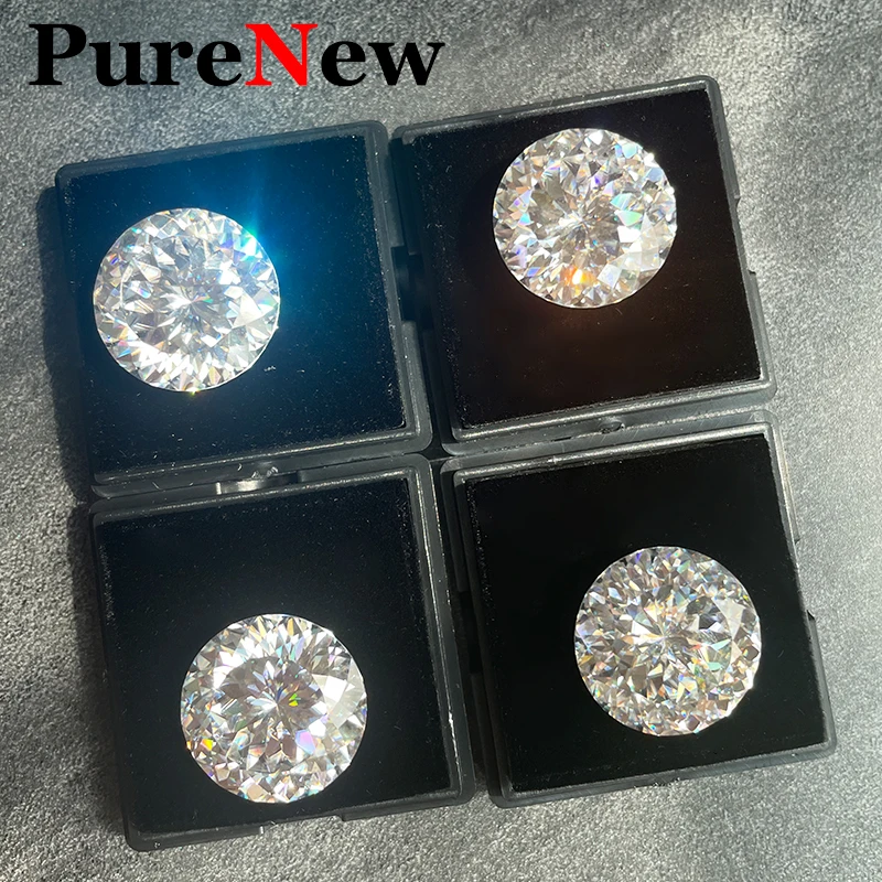 Carat Moissanite Loose Stones Russian Cut 100 Faceted Cut Bird Nest Moissanite Diamonds 0.1-30 Carat D Color VVS1 GRA