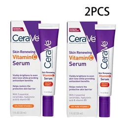 Radiant Glow Vitamin C Serum with Hyaluronic Acid & Ceramides, Fragrance - Free Brightening Antioxidant Formula, 1oz - 2PCS