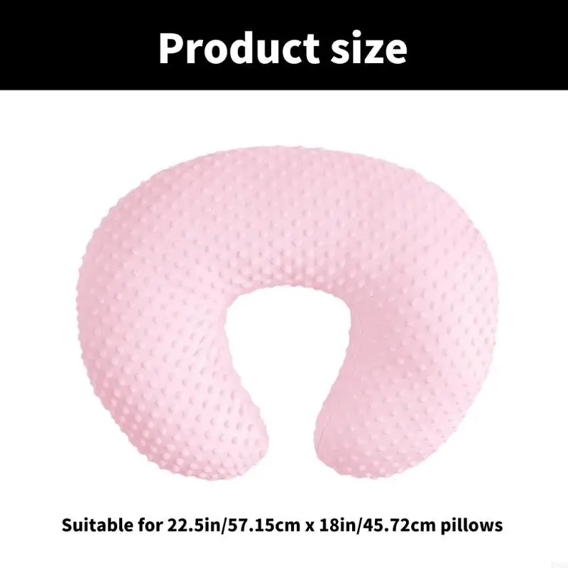 090B Breastfeeding Pillow Cover Pillow Case Detachable Nursing Pillowcase Sleeve Breathable with Dotted Backing Designing