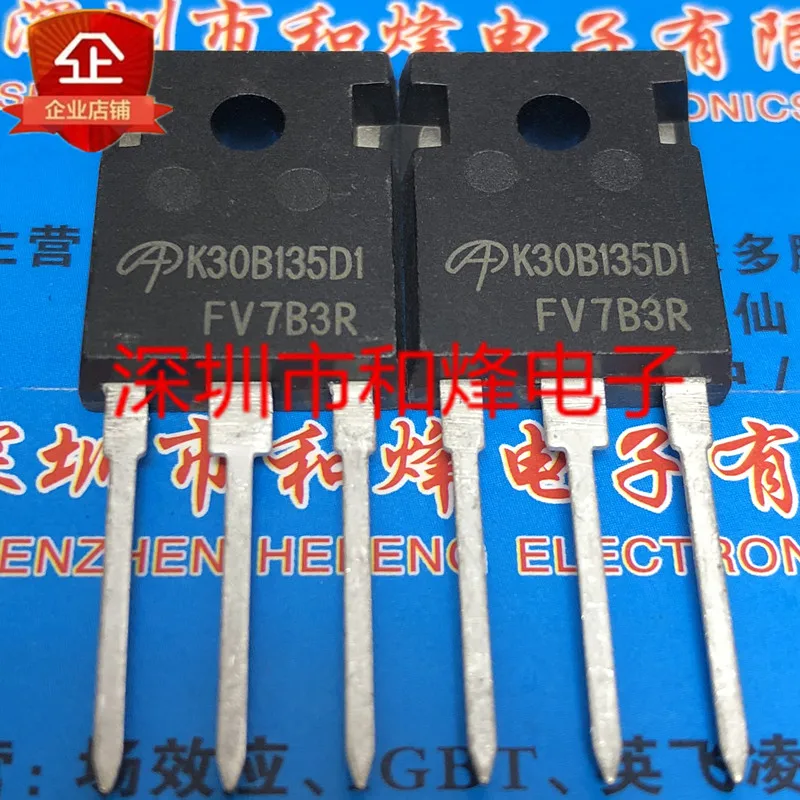 

5PCS-10PCS K30B135D1 AOK30B135D1 TO-247 1350V 30A NEW AND ORIGINAL ON STOCK