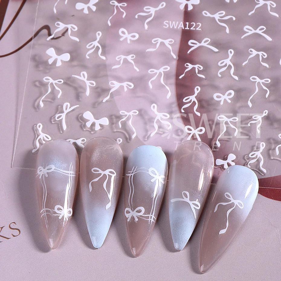 3D Bowknot Nail Art Stickers Overview