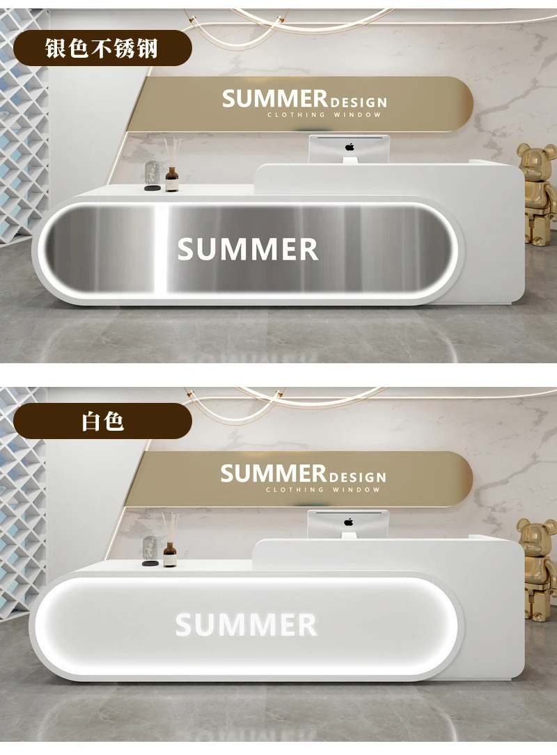 Description Picture 4 of itemExecutive Shop Reception Desks Mobile Pulpit Futuristic Service Reception Desks Cashier Mesa De Escritorio Modern Furniture