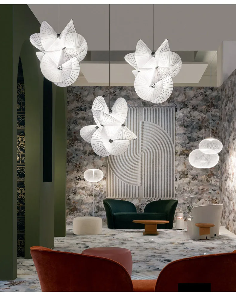 Minimalist Cloth LED Pendant Lamp