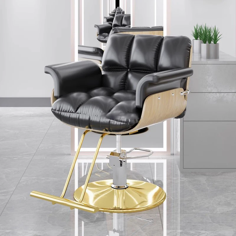 Luxury Stylist Salon Chair Aesthetic Sofas Hairdressing Swivel Chair Makeup Living Room Sedia Girevole Furniture Salon LJ50BC