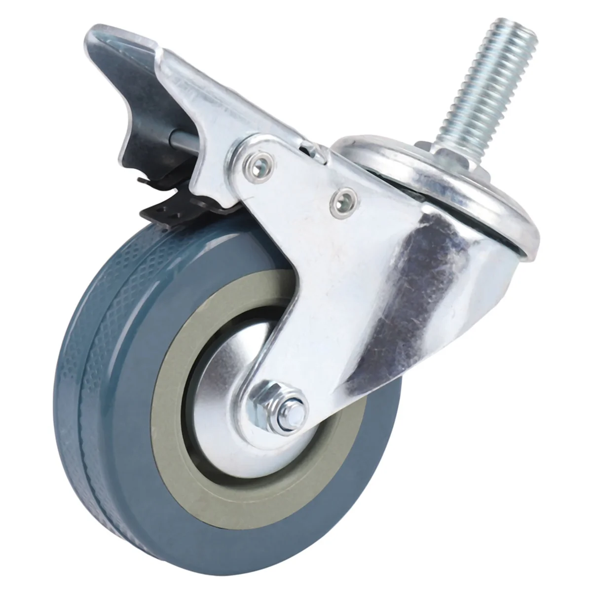 Heavy Duty 75mm Swivel Castor with Brake Trolley Casters wheels for Furniture, Set of 4