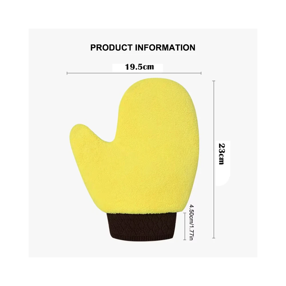 Car Wash Glove Double-Faced Coral Fleece Auto Cleaning Mitt Gloves Car Window Door Glass Paint Cleaner Care Products