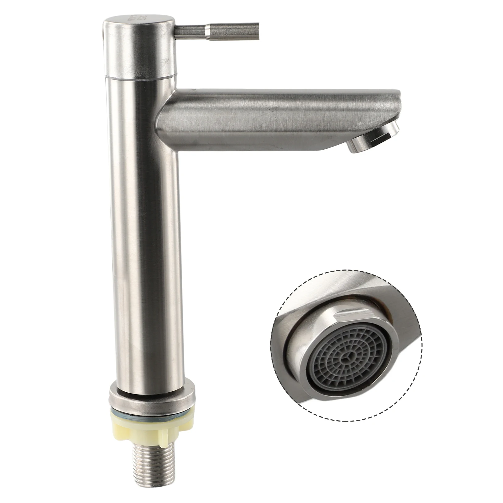 

Kitchen Sink Faucet 304 Stainless Steel Washbasin Faucets Single Cold Water Tap For Kitchen Bathroom Basin Water Taps