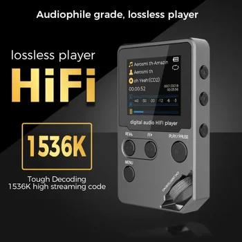 C5 8GB Lossless Bluetooth MP3 Music Player, Zinc Alloy Body,Rotary Controls,Wireless Connection,FM Radio,Voice Recorder 2