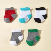 5Pair New Colored Boys and Girls Baby Socks 2