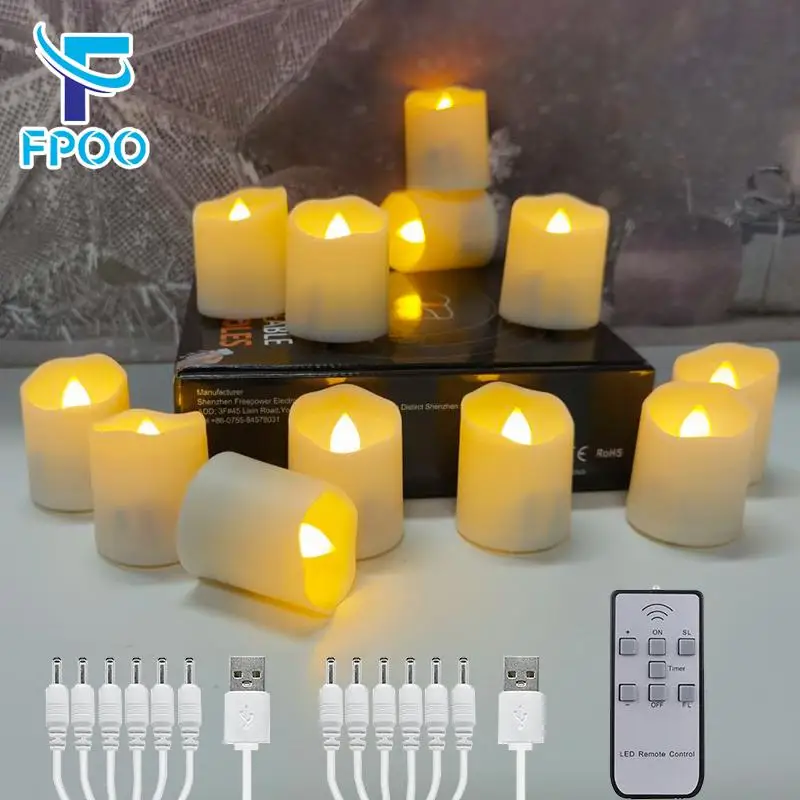 Candele senza fiamma tremolanti a batteria set di 3 (15,2 cm x 7,6 cm x 7,6 cm) all'aperto resistente al calore candele LED includono realistico stoppino in movimento (bianco