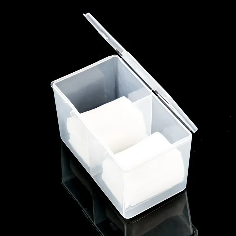 Portable Storage Box Nail Accessoires Wipes Cotton Pads Swab Rods Container Case Nail Art Toos Organizer