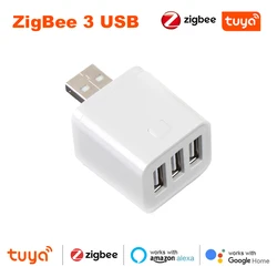 Smart WiFi/Zigbee Mini USB Power Adaptor with Voice Control Integration - Zigbee 3 USB