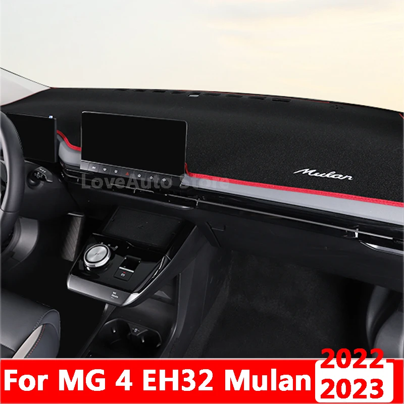 

For MG 4 MG4 EH32 Mulan 2022 2023 Car Polyester Dashboard Cover Mat Sun Shade Cushion Pad Protector Carpet Accessories