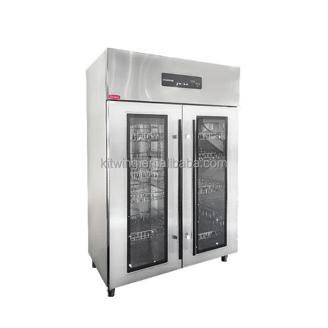 Commercial Freestanding Double Door Computer Panel Stainless Steel Kitchen Disinfection Sterilization Cabinet 5