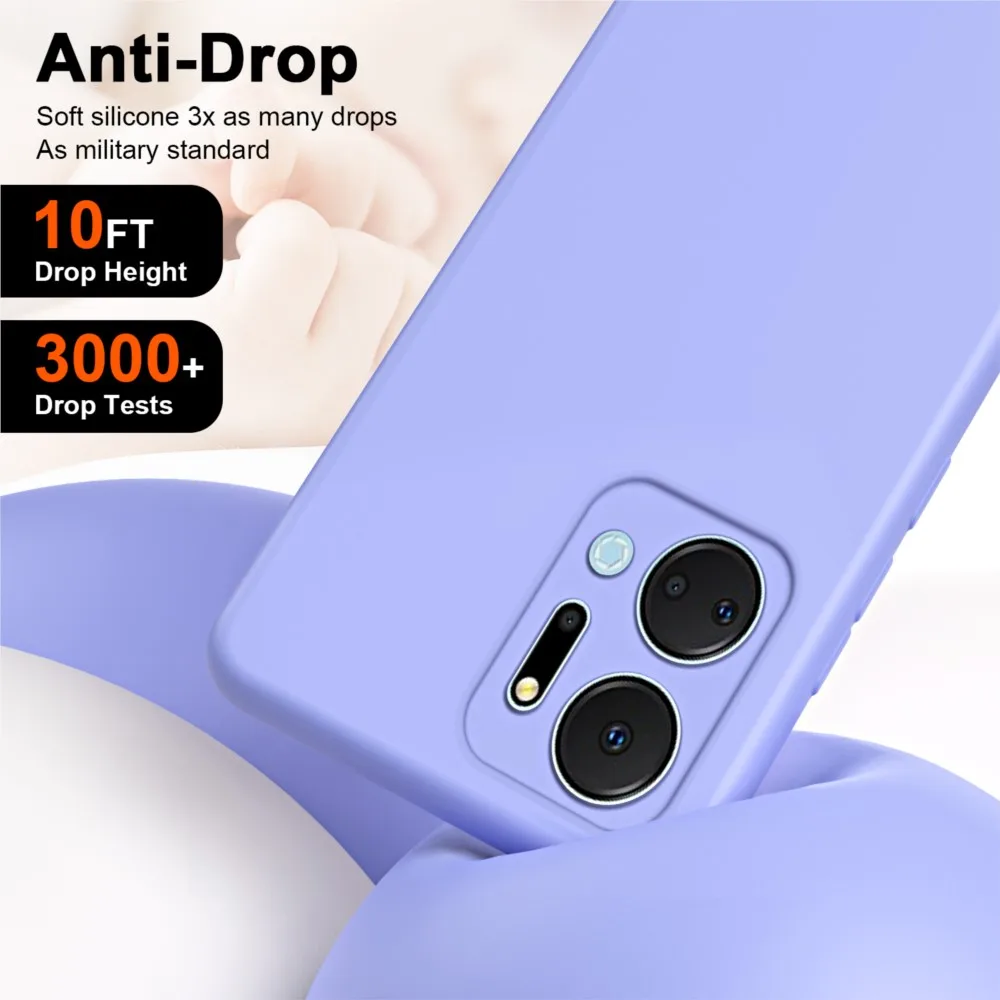 Luxury Liquid Silicone Shockproof Phone Case with Full Camera Protection