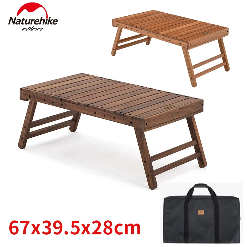

Складной деревянный стол Naturehike, деревянный стол для отдыха на открытом воздухе, путешествий, барбекю, подшипник 30 кг, садовая мебель