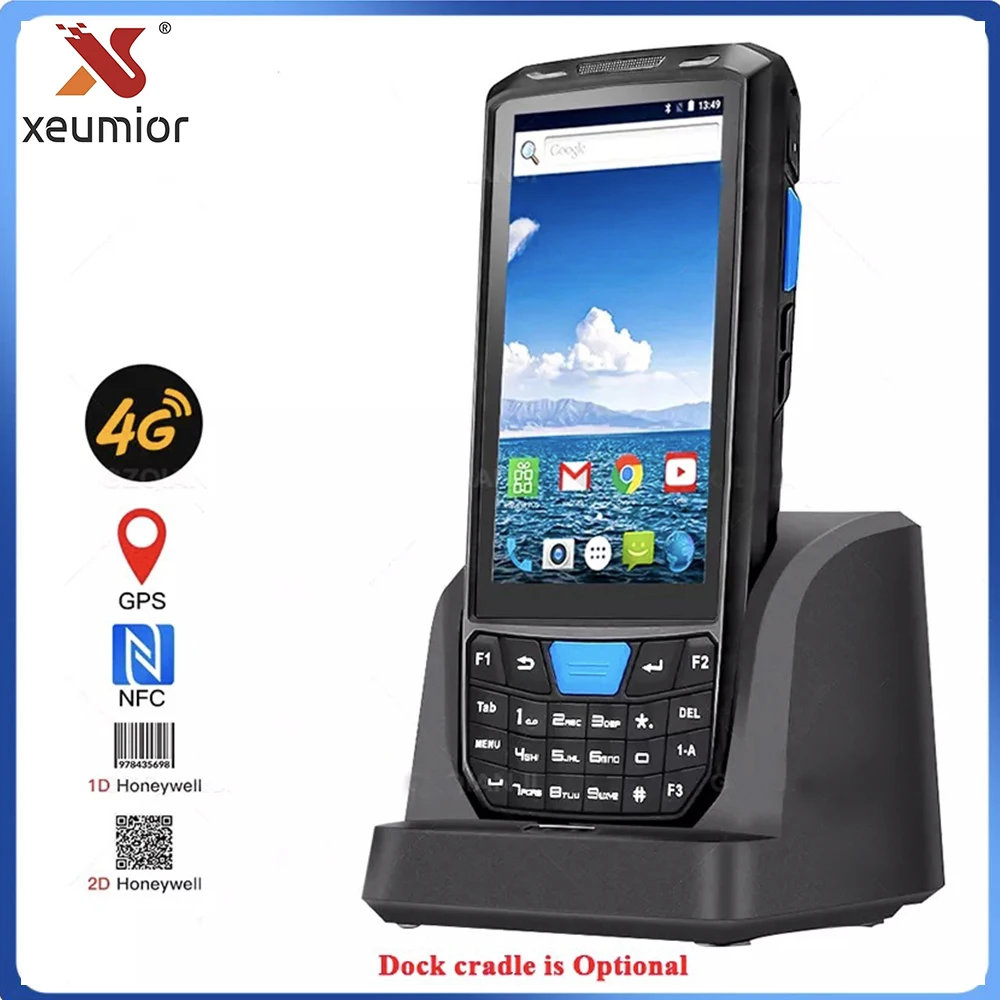 

Прочный портативный КПК-терминал Android 9 1D 2D считыватель штрих-кодов 3G 4G GPS WiFi Bluetooth Портативный Устройство для сбора данных DT45