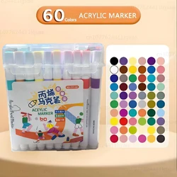 Vibrant Washable Water - Based Marker Pens for Learning and Creativity (60 colors)
