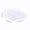 1Pc 24 Grid  Makeup Organizer Storage Stand Cosmetic Jewelry Holder Case Lipstick Nail Polish Display Organizer Acrylic Box 2