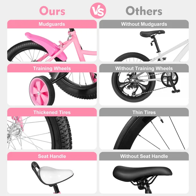 Bicicletta 24 Pollici Bambina Bicicletta Per Bambini RB Freestyle Da 14 Pollici Con Porta Drink Rosa Bicicletta Donna - Foto 2