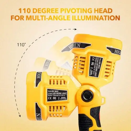 New DeWALT DCL043 20V MAX Li-Ion Cordless Jobsite Spotlight Flashlight - Foto 9