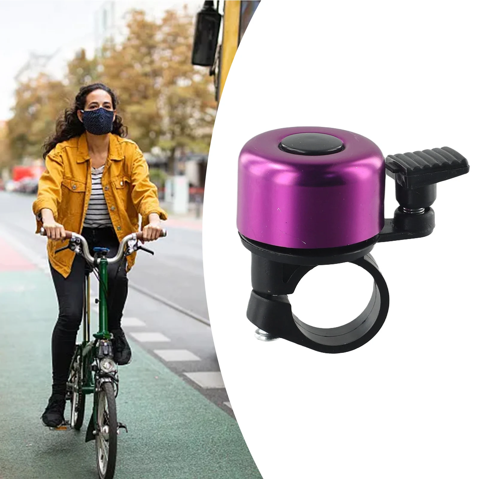 Nette Kleine Fahrrad Glocke Aluminium Legierung MTB Fahrrad Sicherheit Warnung Alarm Radfahren Lenker Glocke Ring Fahrrad Horn Radfahren Zubehör – Detail 3