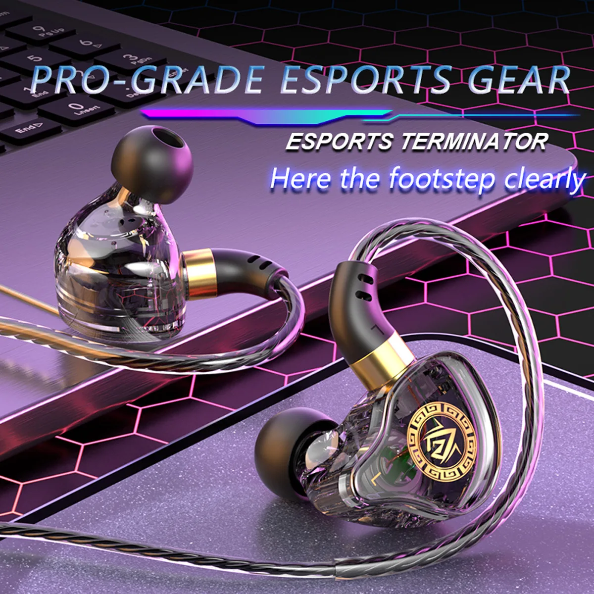 High-Performance Wired In-Ear Headphones for Sports & Gaming, Type C Interface