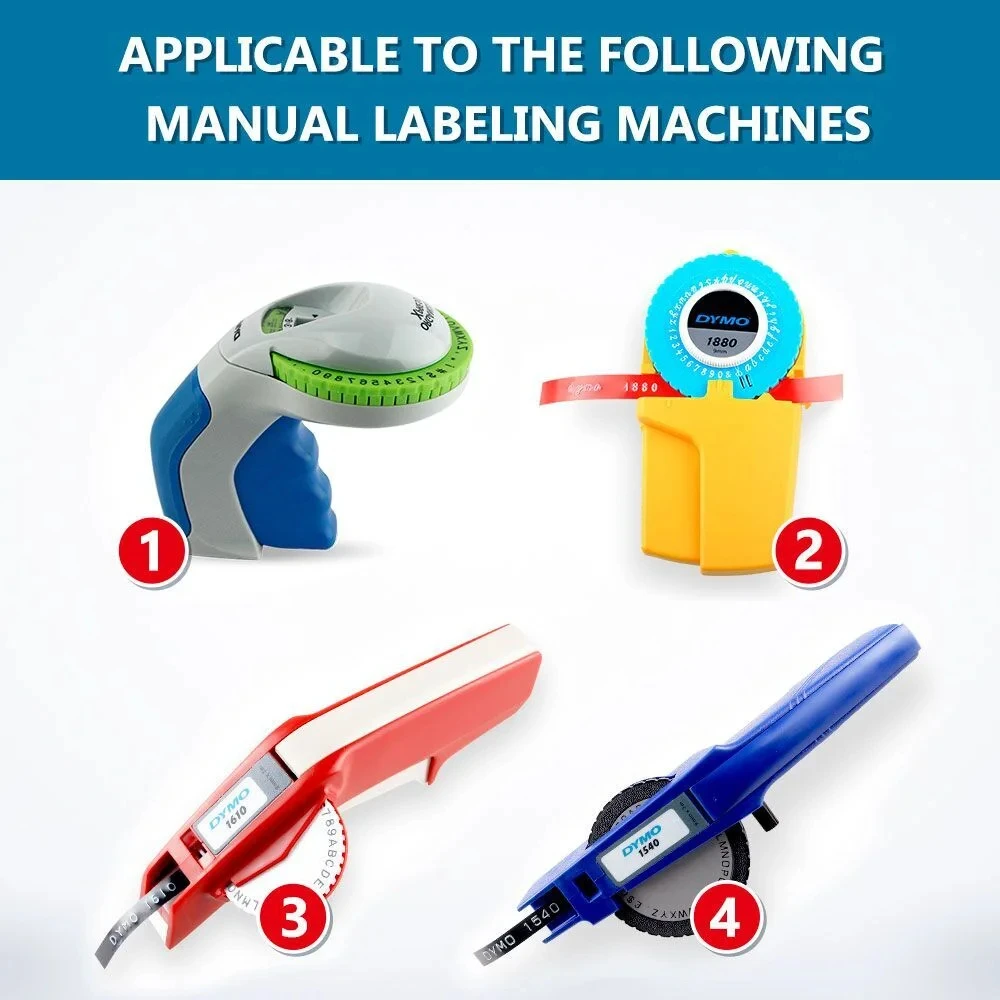 Description Picture 5 of item5 PK Label Maker Compatible for 3D Dymo Label Tapes Multicolor 9mm Printer Ribbon Motex E101 1610 CIDY C101 Label Machine Tapes