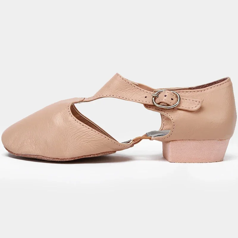Genuine Leather Sport Dance Shoes Jazz Dance Shoes For Men Women Soft Ballet Yoga Sturdy Dancing Sneakers Pole Exercise