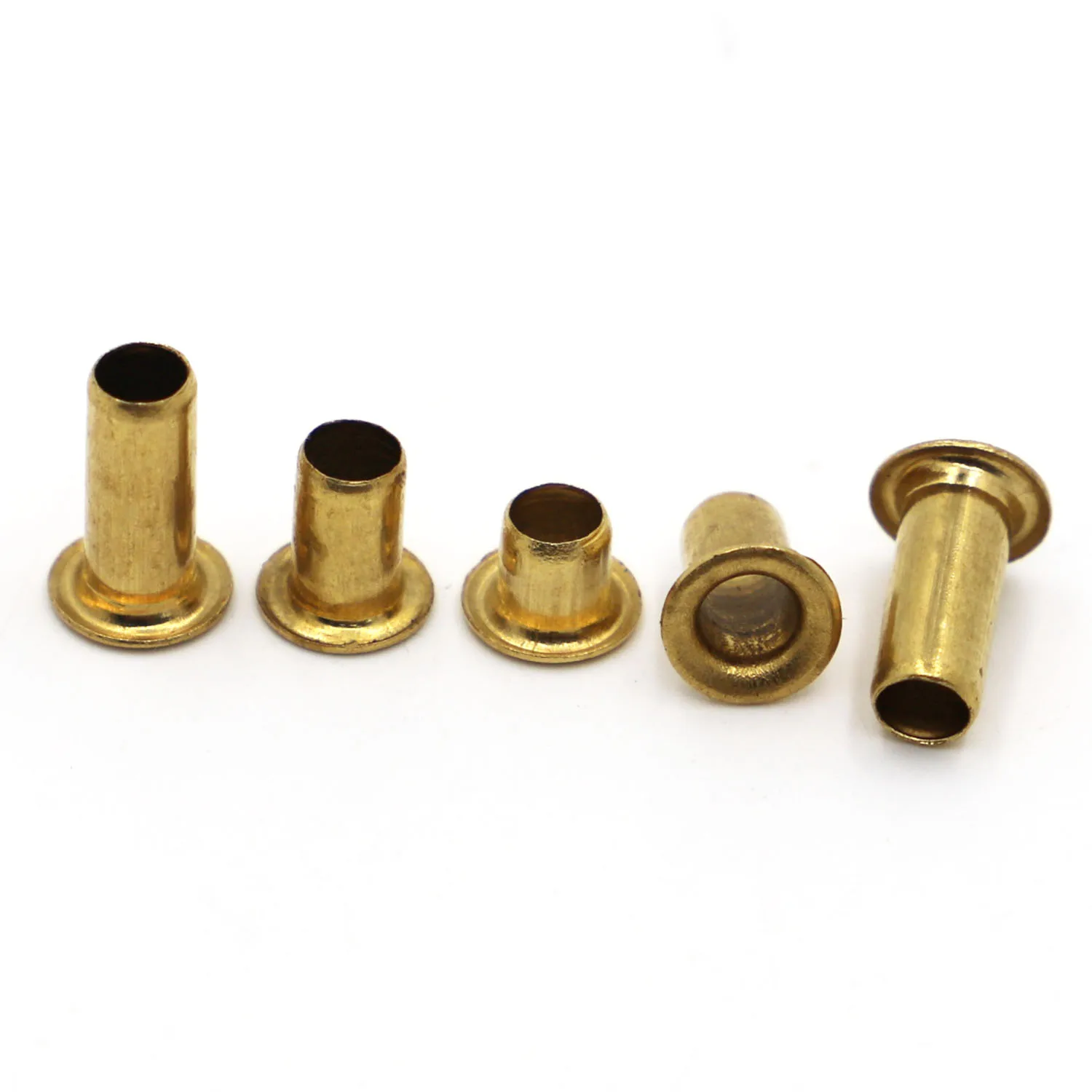 Brass Metal Eyelets Hollow Rivet Nut Copper Through Hole Rivet Grommets GB876 M0.9 M1.3 M1.5 M1.7 M2 M2.5 M3 M4 M5 M6