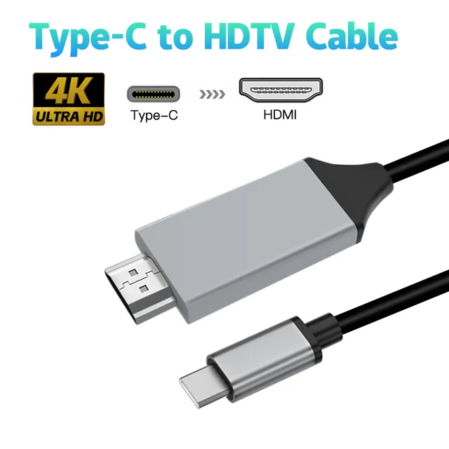 Usb C Hdmi Cable Type 4k Tv Converter Macbook Pro Samsung Adapter Audio  Male - Audio & Video Cables - Aliexpress