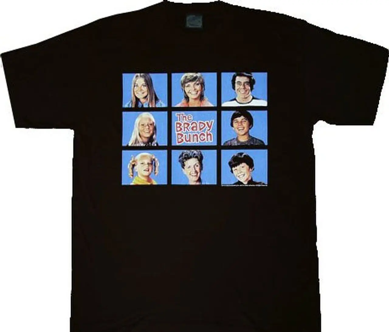 Adult Family Comedy Tv Show The Brady Bunch Opening Frames Group T-Shirt Tee Maniche Lunghe O Corte
