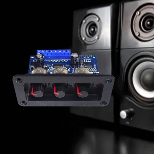 2.1 채널 디지털 파워 앰프 보드, AUX 오디오 케이블, 2x25w, 50W BT5.0 서브우퍼 클래스 D 앰프 보드 DC12-20V 6