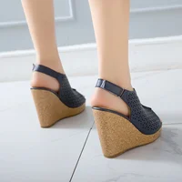 Fashion Wedge Sandals Female Summer Shoes Platform Peep Toe High Heels Flip Flop Casual Party Wedge Shoe For Women Large Size 45 - Image 4
