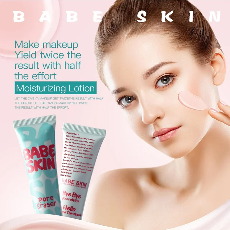 Babe Skin Instant Pore Eraser Primer 25ml Face Makeup Waterproof Long Lasting For All Skin Types