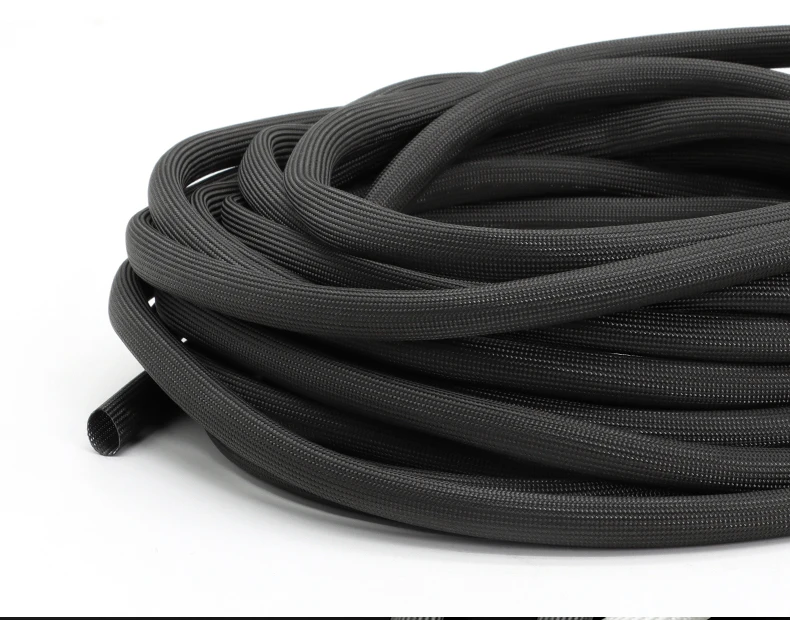 Fiberglass Sleeving 5/10M ID 1mm ~ 30 mm Braided Fiberglass Sleeve 600 Deg.C High Temperature Chemical Glass Fiber Tube