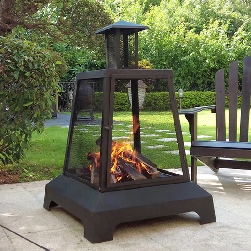 Poêle à bois de chauffage hexagonal pliant d'extérieur, table de feu de  camping cuisinière à charbon multifonctionnelle barbecue gril pliable  portable - AliExpress