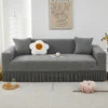 Shaece leaf jacquard pleated skirt set sofa cover living room sofa cover four seasons available 1