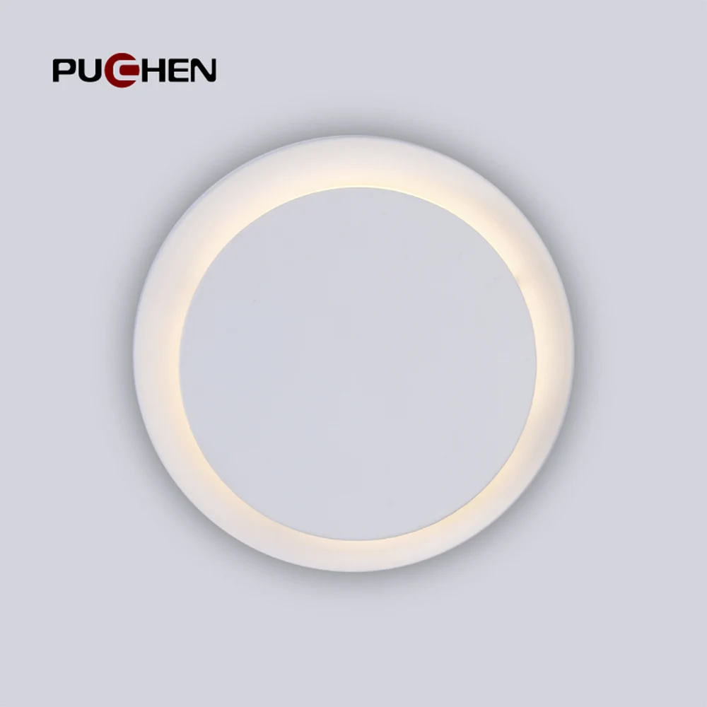 Puchen Modern Indoor Corridor Round Wall Lamp LED LivingRoom Dining Room Bedroom Study Lighting Decorative Lights Wall Light