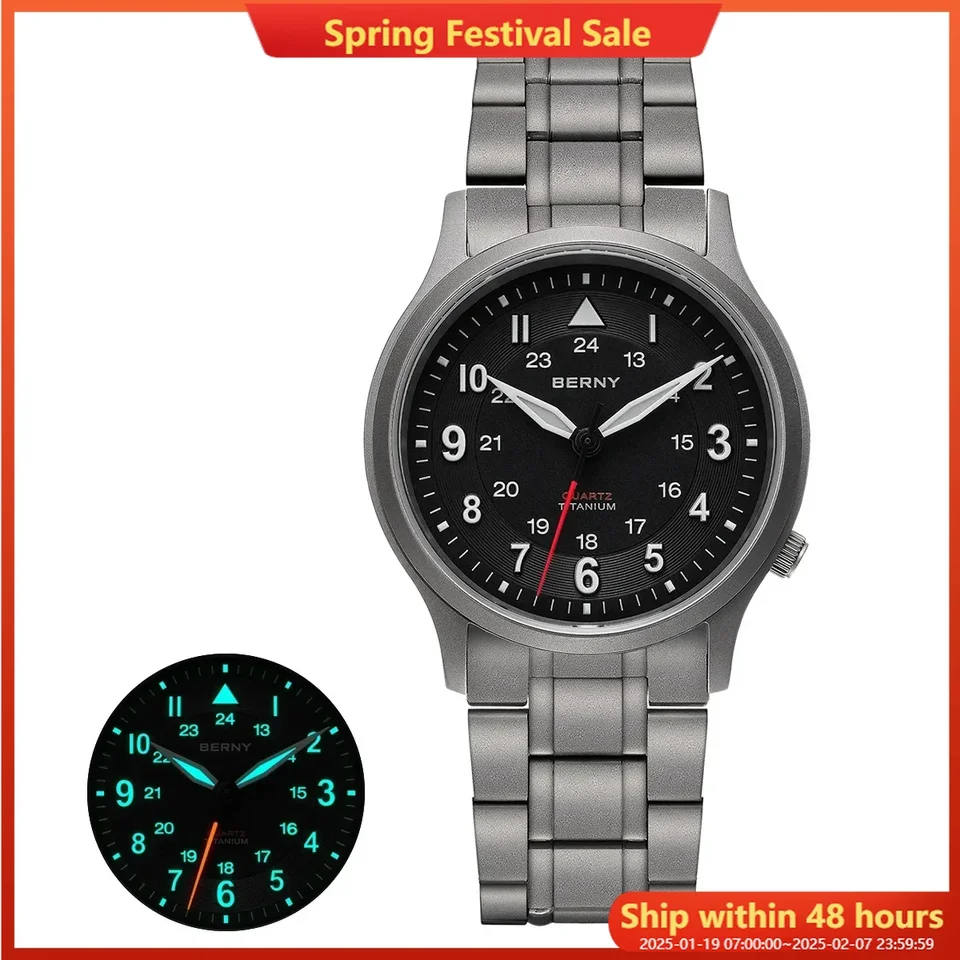 2025년 신상, 버니 BERNY 풀 티타늄 쿼츠 시계의 매력 2025년 신상, 버니 BERNY 풀 티타늄 쿼츠 시계의 매력