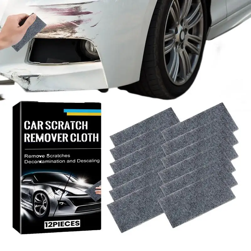 

12PCS Car Scratch Remover Cloth Metal Surface Nano Sparkle Cloth Car Paint Polishing Scratch Repair Tool Auto Accessories