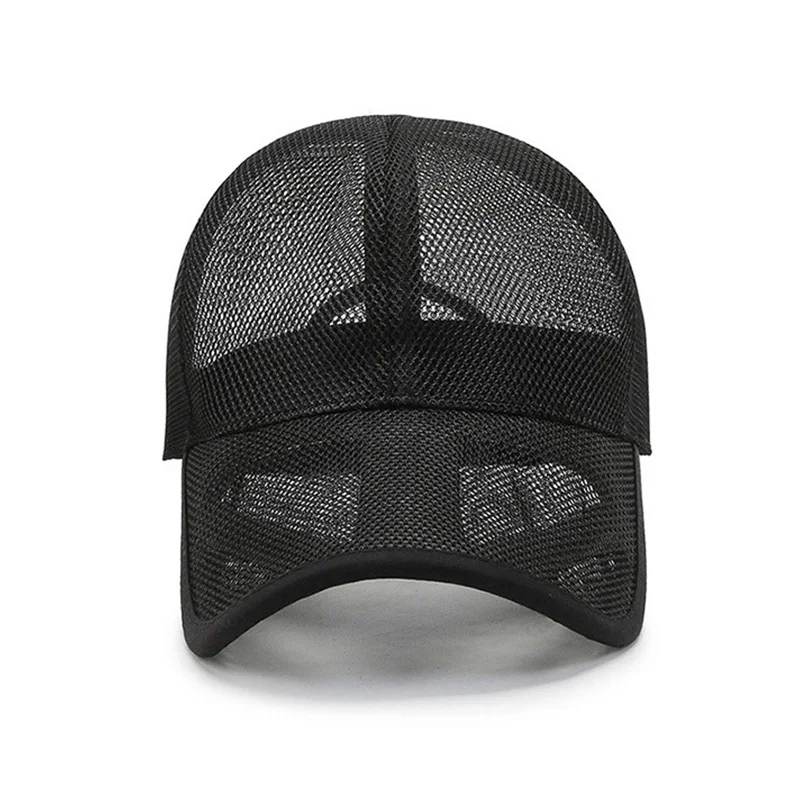 New Men Summer Mesh Cool Trucker Hat Waterproof Quick Dry Fishing Sunhat Long Brim Outdoor UV Protection Cap Fashion Male Bonnet - Image 3